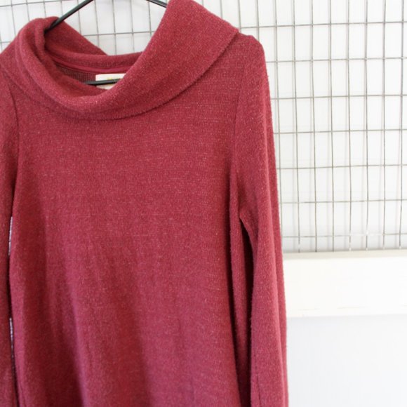 Maroon Mauve Flowy Sweater - Picture 4 of 7